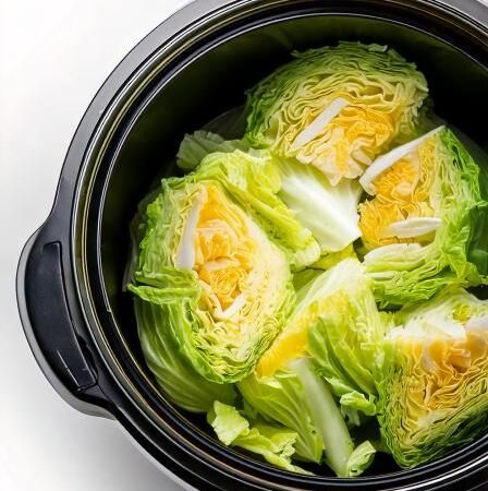 Put raw cabbage wedges in a slow cooker with these 3 ingredients. It’ll wow you.